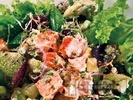 Рецепта Залена салата със сьомга, киви и кълнове от ряпа